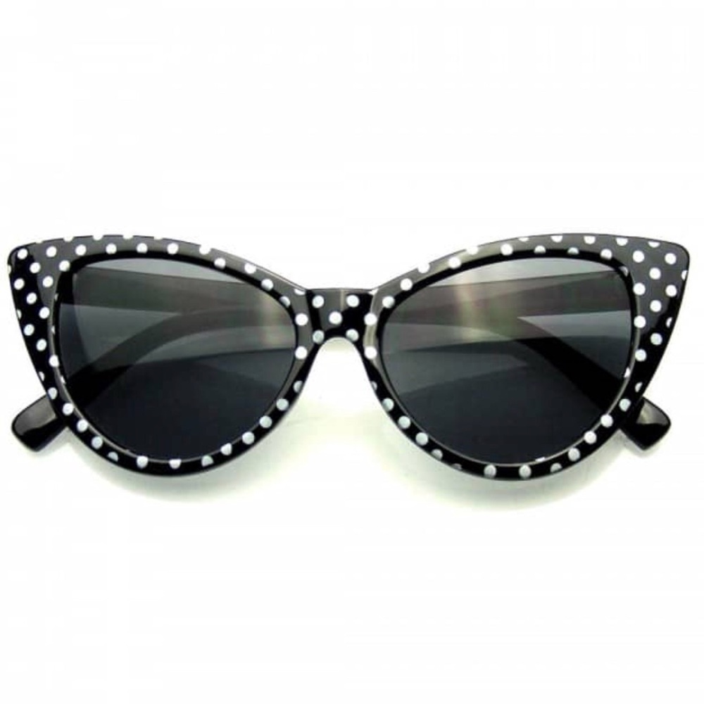 Polka Dot Cat Eye Womens Super Cat Sunglasses